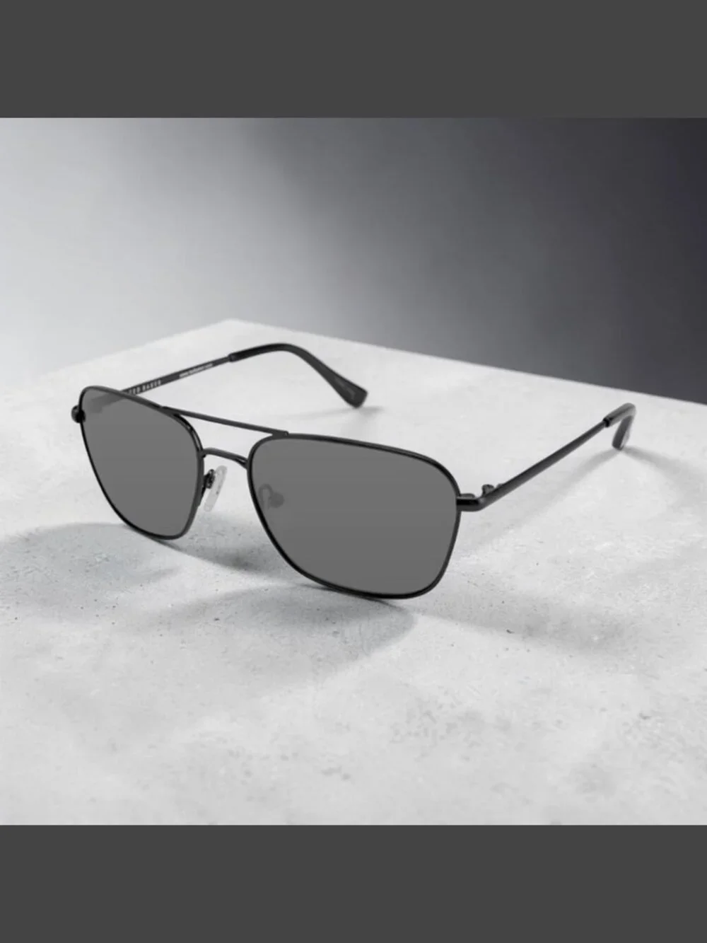 Ted Baker Mens Grant Black Aviator Sunglasses 55mm